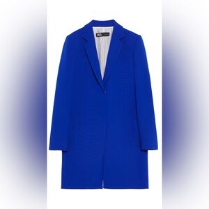 Zara Lapel Collar Frock Coat - Size M - Elegant Structured Silhouette, Like New